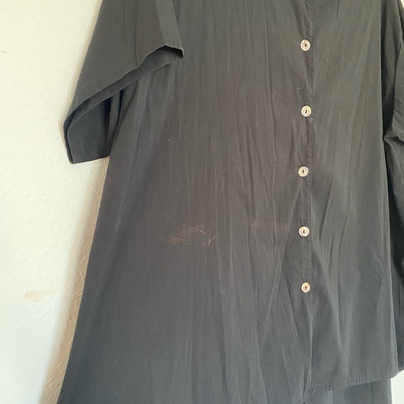 Bryn Walker Black Button Front Tunic - Picture 6 of 6